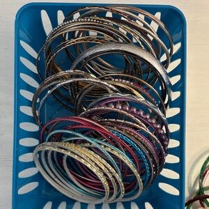 Bangle Bracelets Lot Assorted Styles Colors Bargain